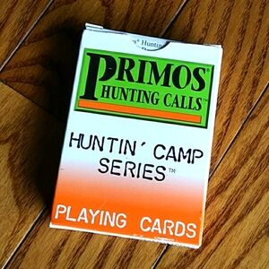 Vintage Primos Hunting Calls Huntin' Camp Series playing cards